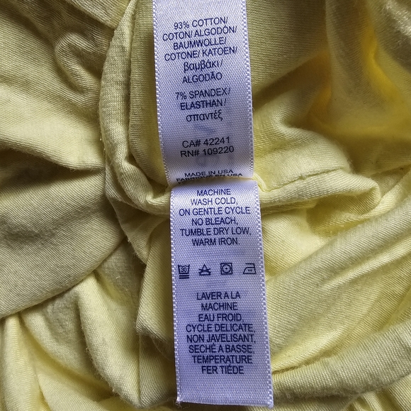 Velvet by Graham & Spencer Gauzy Whisper Rocco Dress | Canary | Small | NWOT - Picture 10 of 11